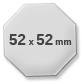 52x52 mm octagonal