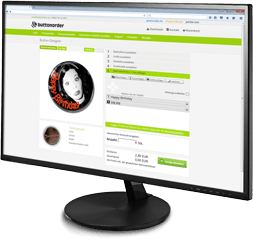 Button designer, badge generator