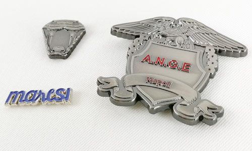 Metal cast pin